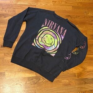 Abercrombie kids Oversized Graphic Crewneck Sweater